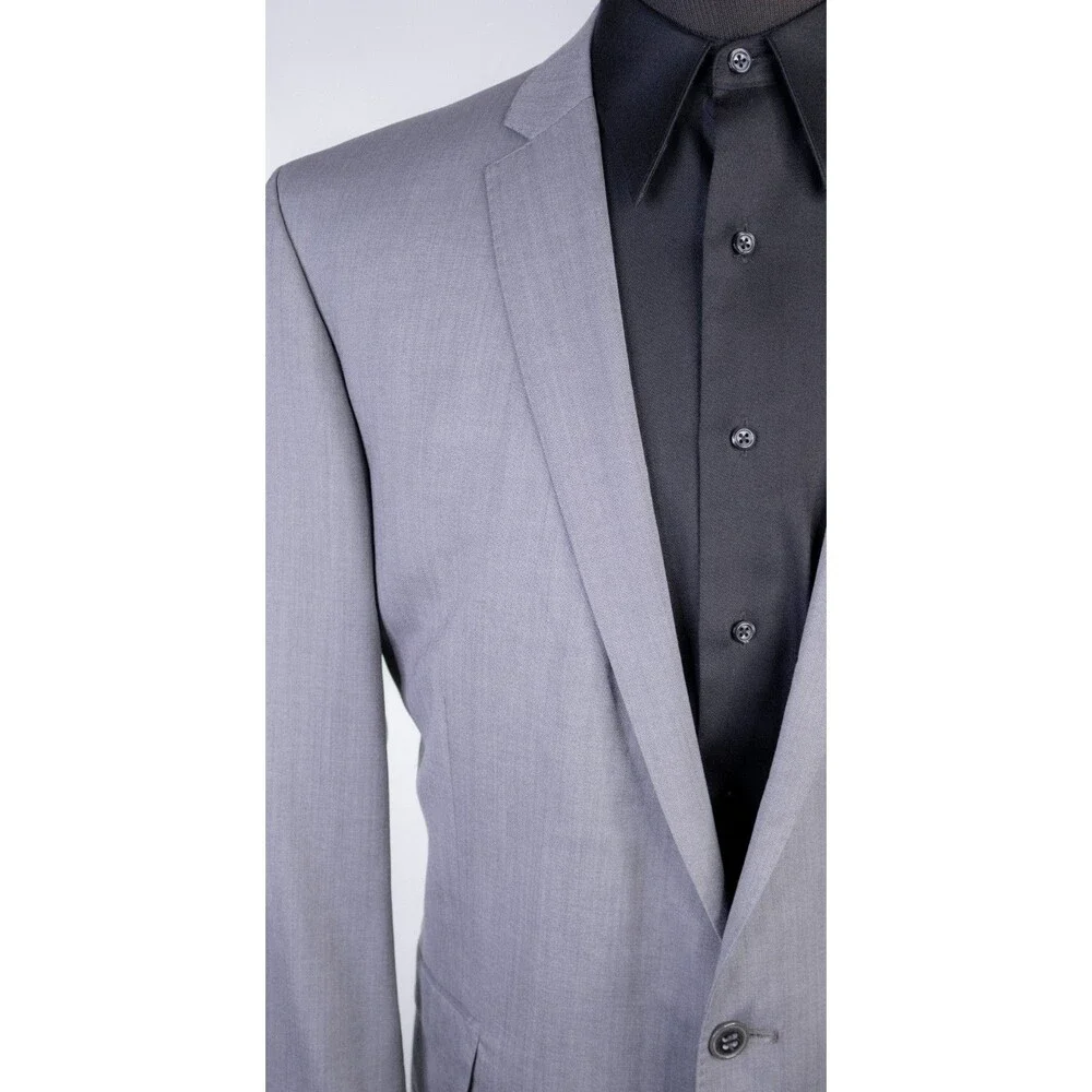 Ben Sherman Mens Blazer Sport Coat Two Button Casual Jacket Size 46L Wool Blend